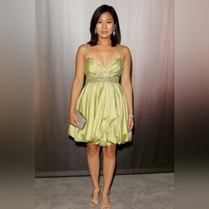 Jasmine Light Green Mini Dress